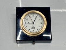 Antique Mariner Nautical Miniquarz Tabletop Clock Vintage Ship Decor Collectible