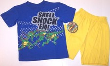 NWT Teenage Mutant Ninja Turtles Shell Shock Em Boy's 2 Pc. Outfit Set, Size 7