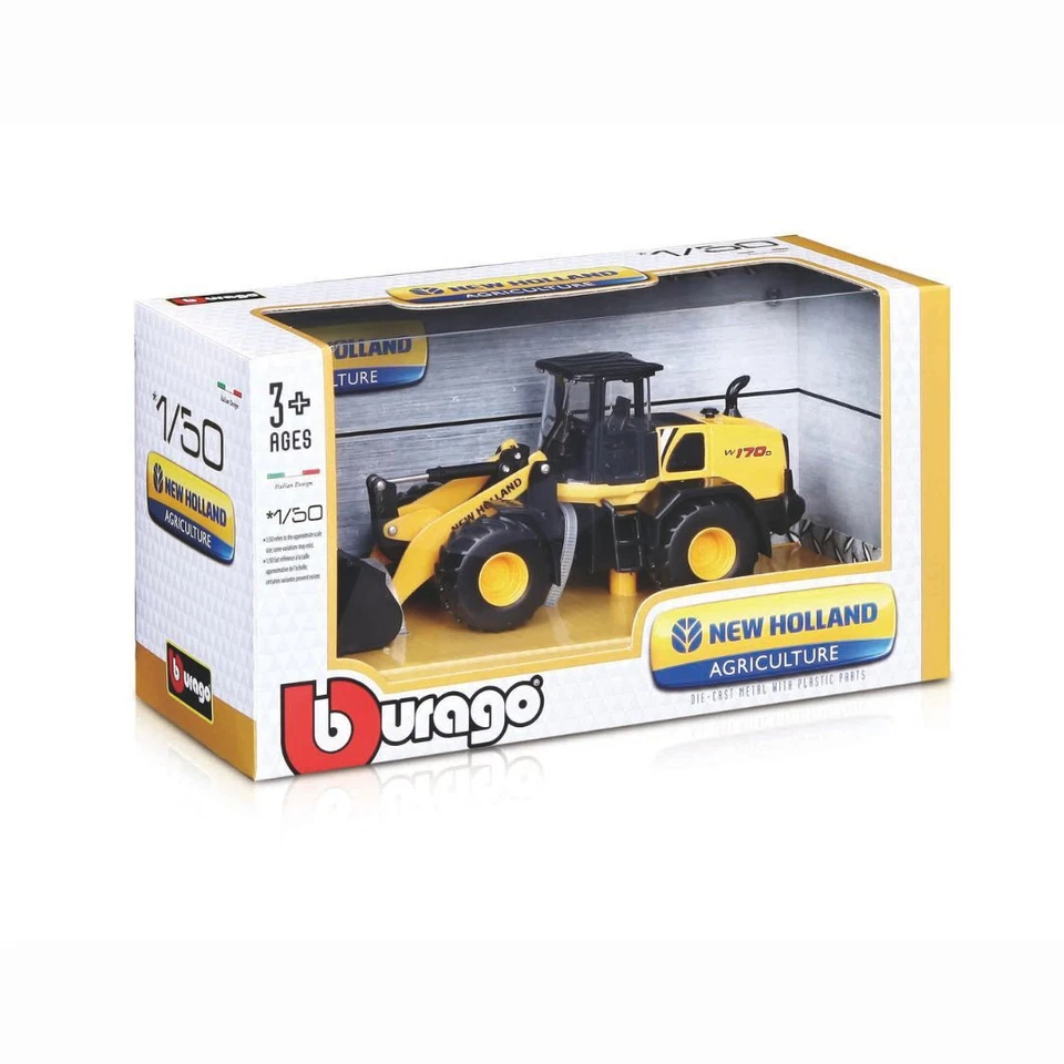 18-32083 Bburago - Ruspa W170 D New Holland - Scala 1:50 - Immagine 2 di 4