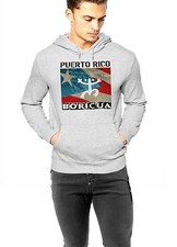 Puerto Rico Hoodie Puerto Rican Boricua Taino Boriqueneers Men Gray Pullover