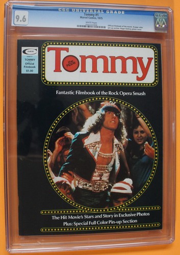 TOMMY the Movie Filmbook #1 Marvel Magazine 1975 the WHO Rock Opera 1of5 CGC 9.6