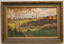 Oil Painting "Autumn Sun" by Gennady Yakovlevich Brusentsov