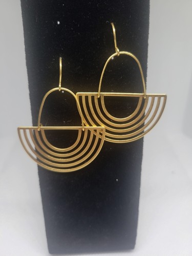 Boucles d'oreilles plaqué or Scout Curated " Rayons solaires" - Photo 3 sur 3