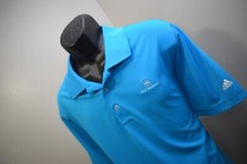 42309 Mens Adidas Golf Puremotion Blue Short Sleeve Golf Polo Shirt Sz XL