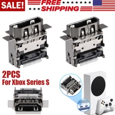 2Pcs HDMI 2.1 Port Socket Dock Connector Replacement For Microsoft Xbox Series S
