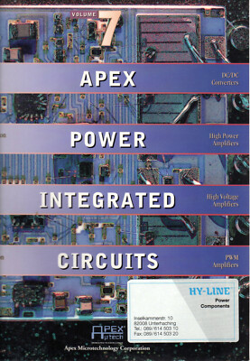Datenbuch Apex Power Integrated Circuits 1996 Apex Microtechnology Corporation