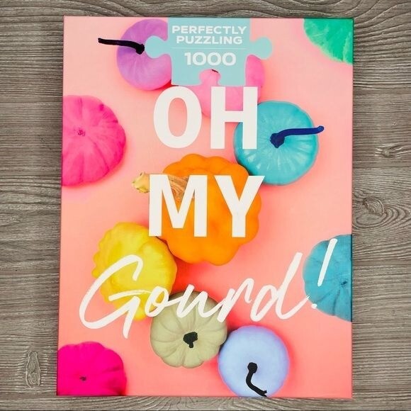 nwt Perfectly puzzling oh my goard ! pastel pumpkin halloween puzzle 1000