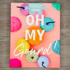 nwt Perfectly puzzling oh my goard ! pastel pumpkin halloween puzzle 1000