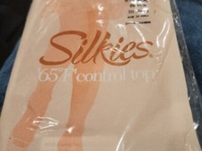 Vintage Silkies Ultra Shapely Sheer Legs Pantyhose 740201 Medium Sandal Foot Toe