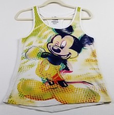 Disney Tank Top Girl's XL Mickey Mouse Sleeveless Scoopneck Racerback Stretch