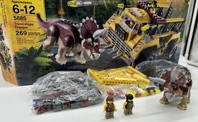 LEGO Dino 5885, TRICERAPTOPS TRAPPER, 100% Set-Minifig-Instruction-BOX