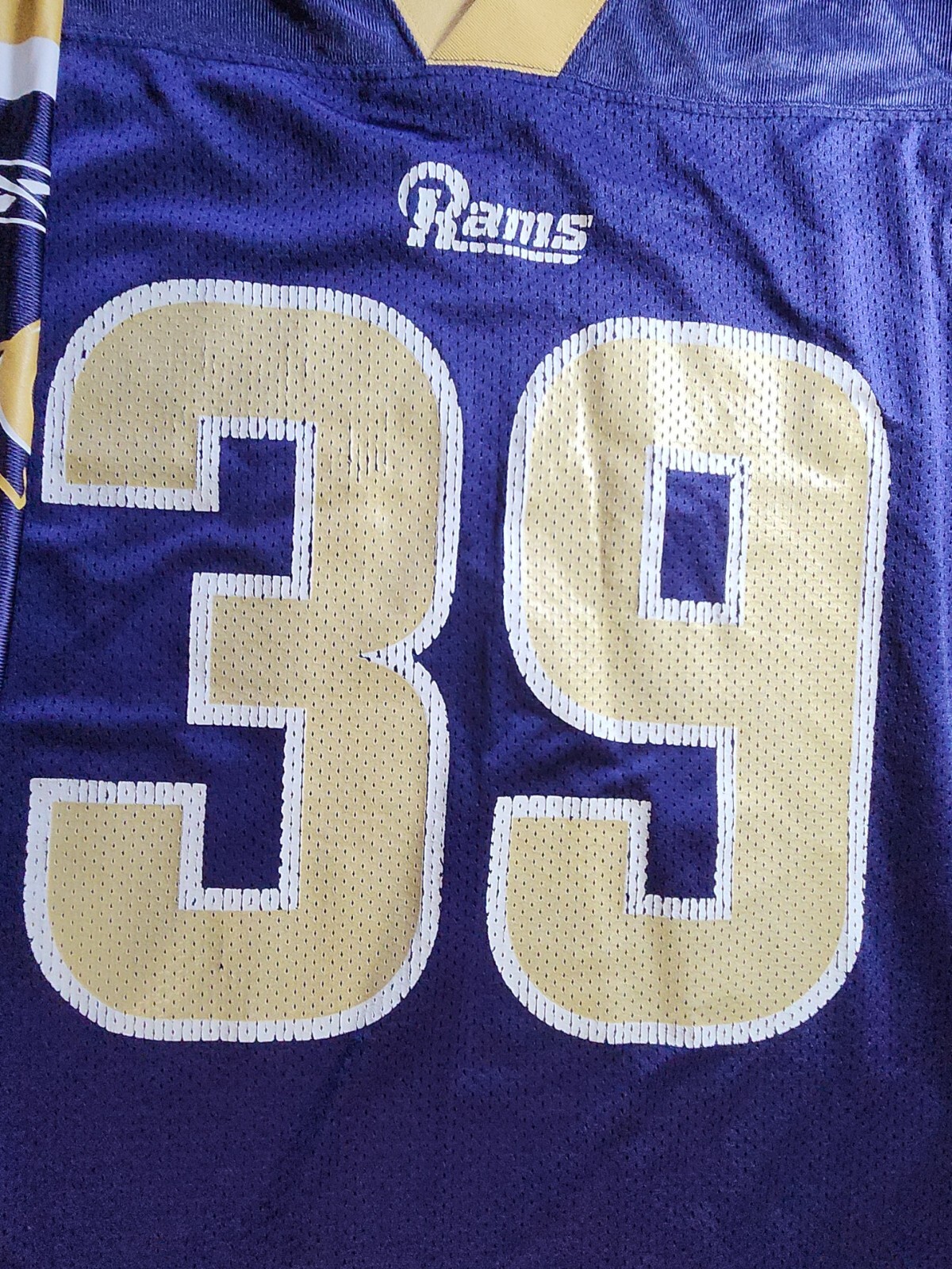 Steven Jackson 39 NFL Authentic Saint Louis Rams Jersey Men's Large Reebok - Picture 3 of 12