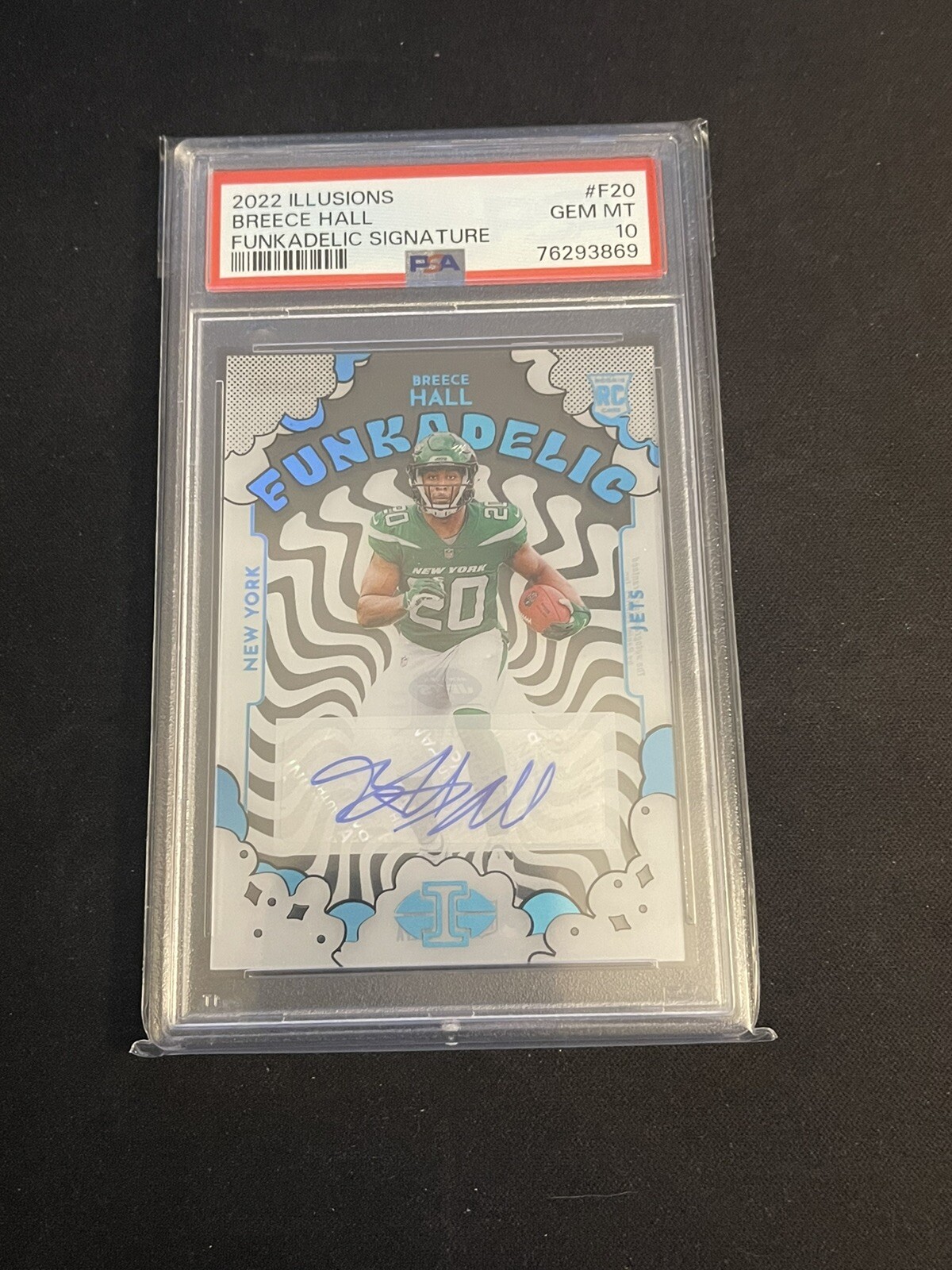 Breece Hall Panini Illusions Funkadelic Signatures #F20 Base