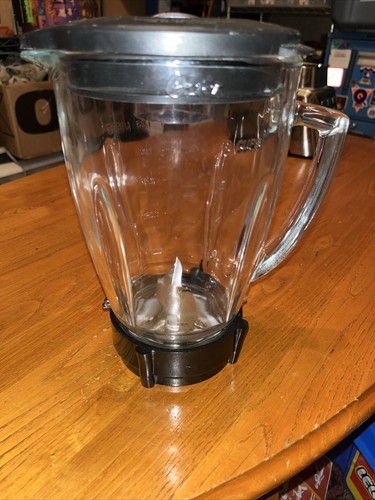 Oster 6 Cup Complete Glass Blender Jar Replacement with Lid Original 179854