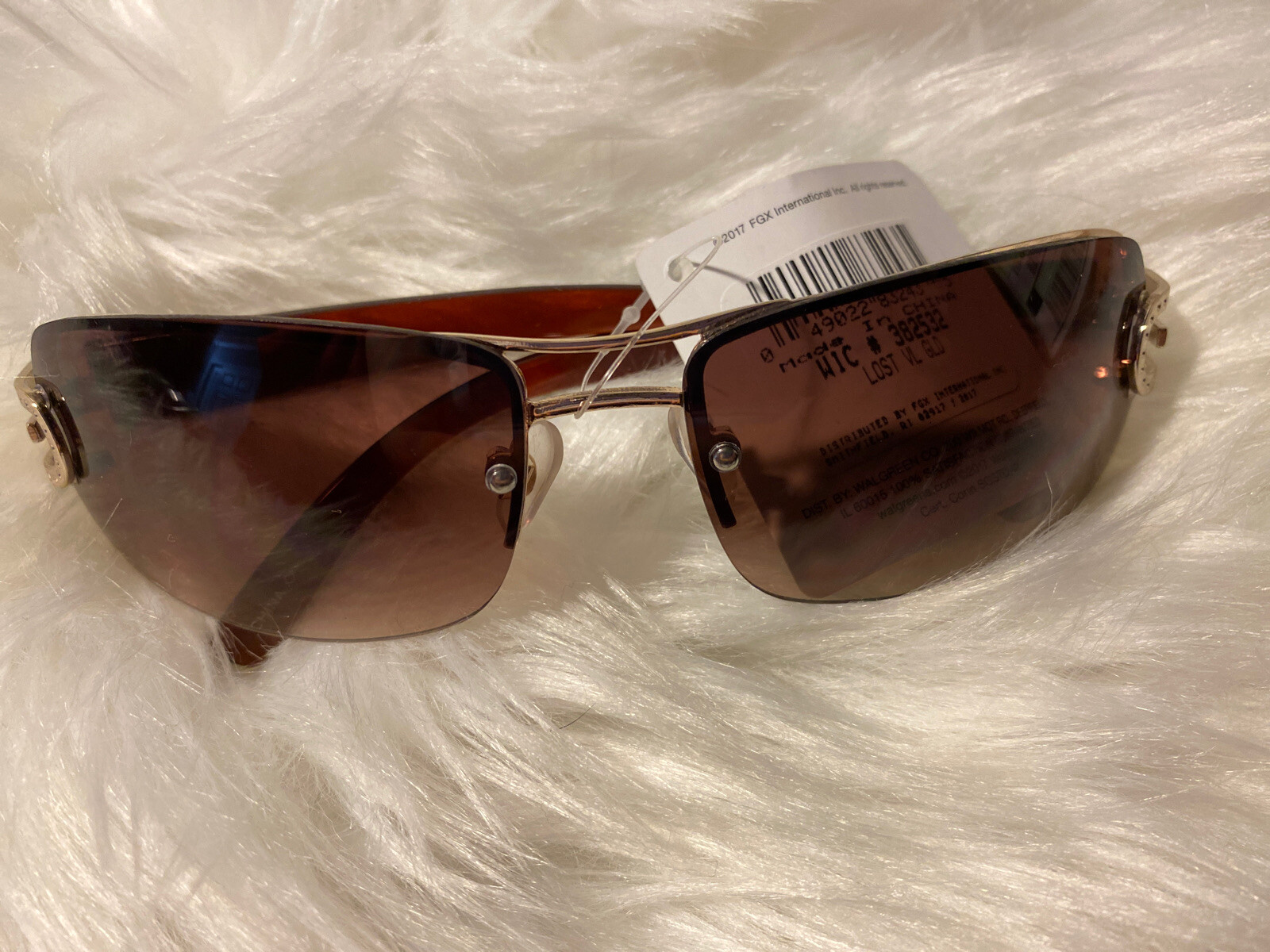 foster grant rimless sunglasses