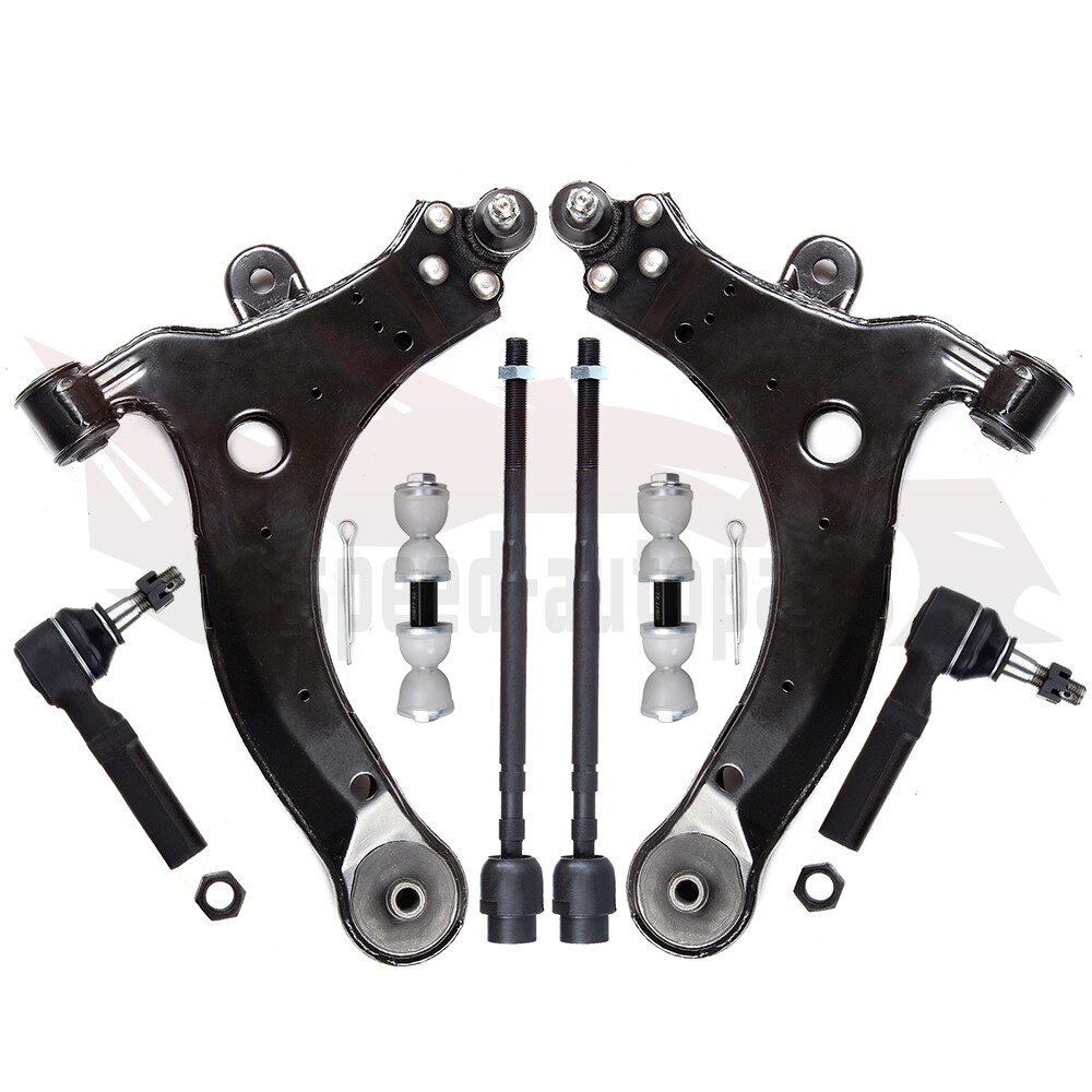 8PCS Front Lower Control Arms & Tie Rods for 2000-2013 Chevy Impala Limited