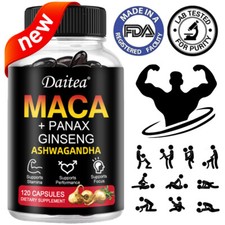 Maca Capsules - Containing Ginseng and Ashwagandha -Sexual Health support