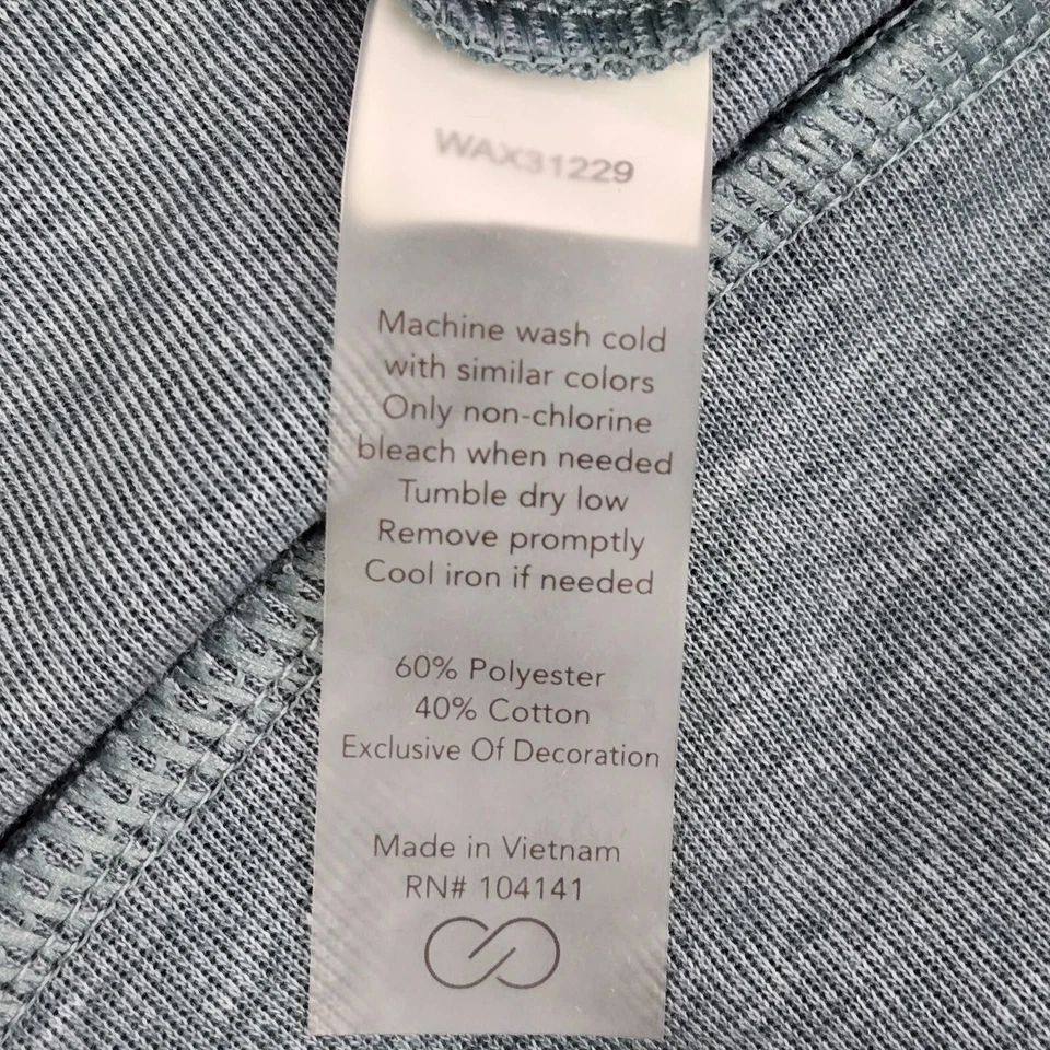 Moletom com capuz feminino Calia XL verde manga longa cordão poliéster algodão - Imagem 3 de 4