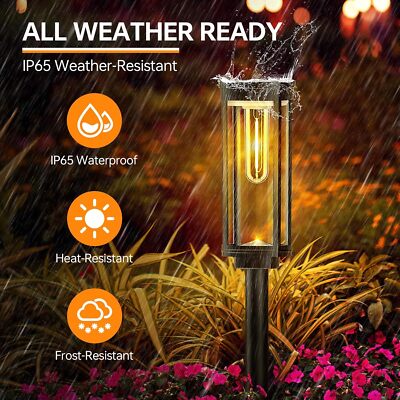 Solar Pavement Lights, Waterproof , Auto On/Off Solar Garden Lights