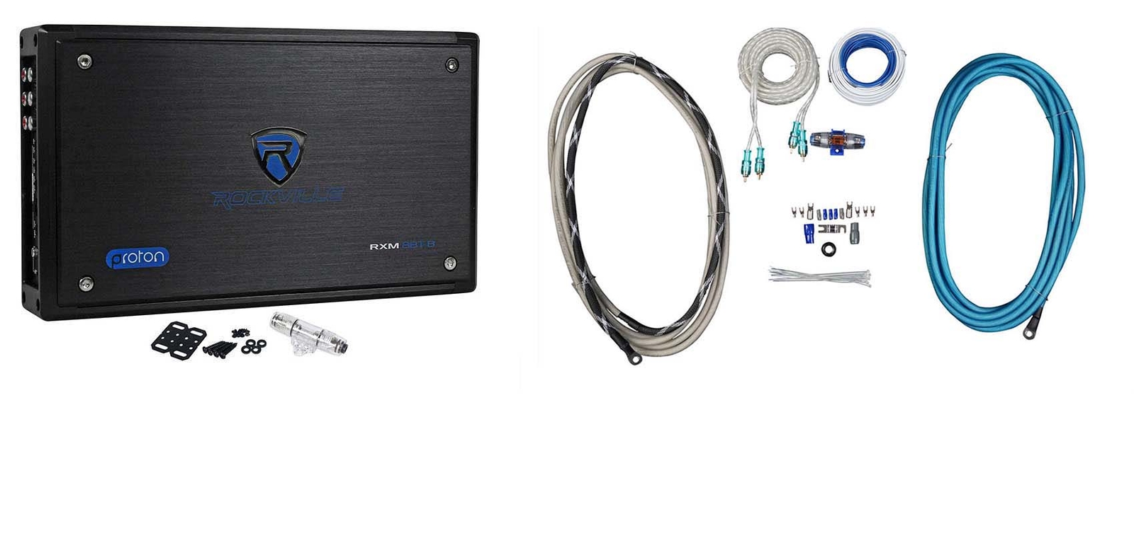 Rockville RXM8BTB 8-канальный 1500-ваттный Морской Bluetooth-усилитель для лодок Комплект усилителей