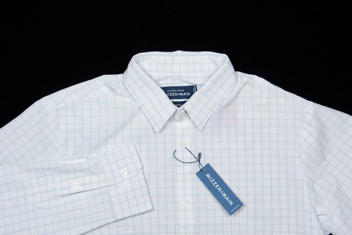 NWT MIZZEN+MAIN Shirt 2XL Trim Fit Ice 