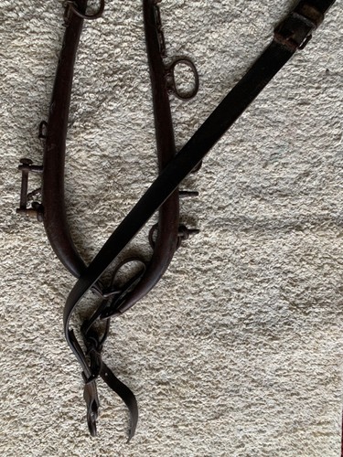 🇺🇸Antique Iron Horse Mule Oxen Harness Wagon Sleigh Yoke Western Decor🎉 - Picture 3 of 7