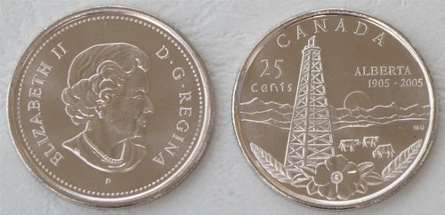 2005 Canada 25 Cents — photo from the most recent tracked eBay sale