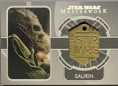 2020 Star Wars Masterwork Saurin Star Wars 77 Dog Tag 80/99