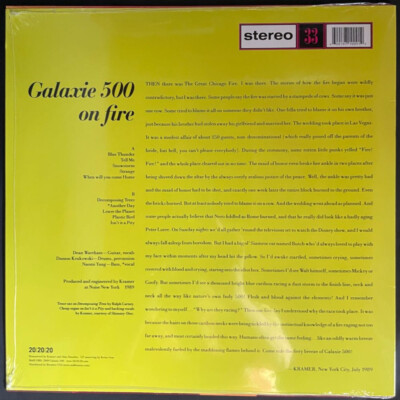 Galaxie 500 On Fire NEW Limited Edition Orange Creme Vinyl Record
