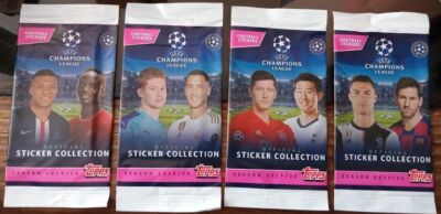 Brazil Version 2019/2020 Topps UEFA Champions League Soccer sticker x4 pack