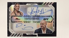 2025 Topps Finest UFC Thoughts From The Boss Kayla Harrison & Dana White 2 of 25