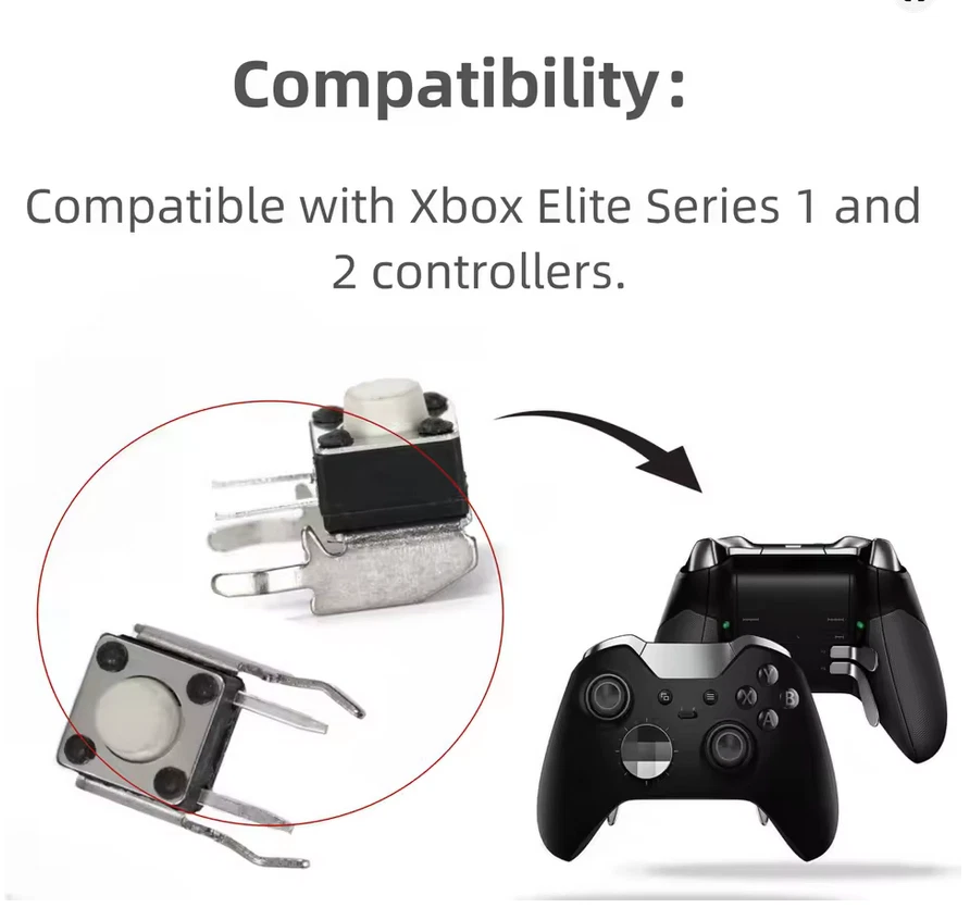 10x Xbox One Elite Series 1 & 2 Controller LB/RB Shoulder Bumper Button Switch - Image 2 of 2