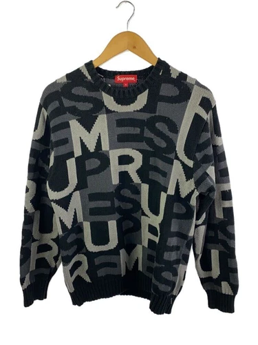 Pull tricot Supreme (épais S coton gris occasion