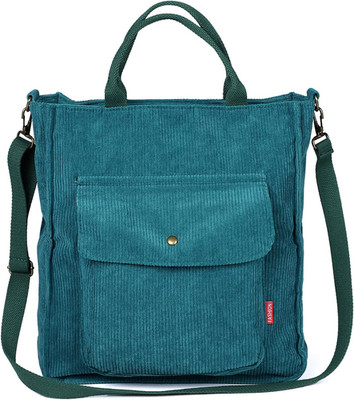 Etercycle Umhängetasche Damen, Groß Cord Tragetasche Lässige Handtasche Einkaufs