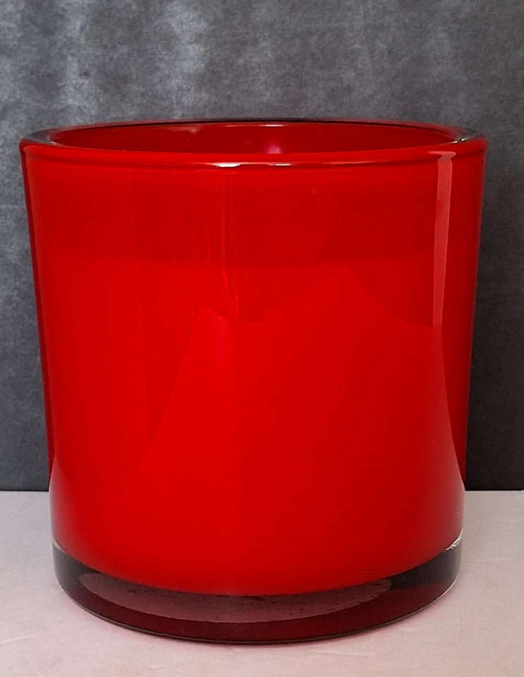 Vela grande en tarro de vidrio Juicy Pomegrante tarro reutilizable de 5,5" x 5,5" de 5 lb Foto 3 de 4