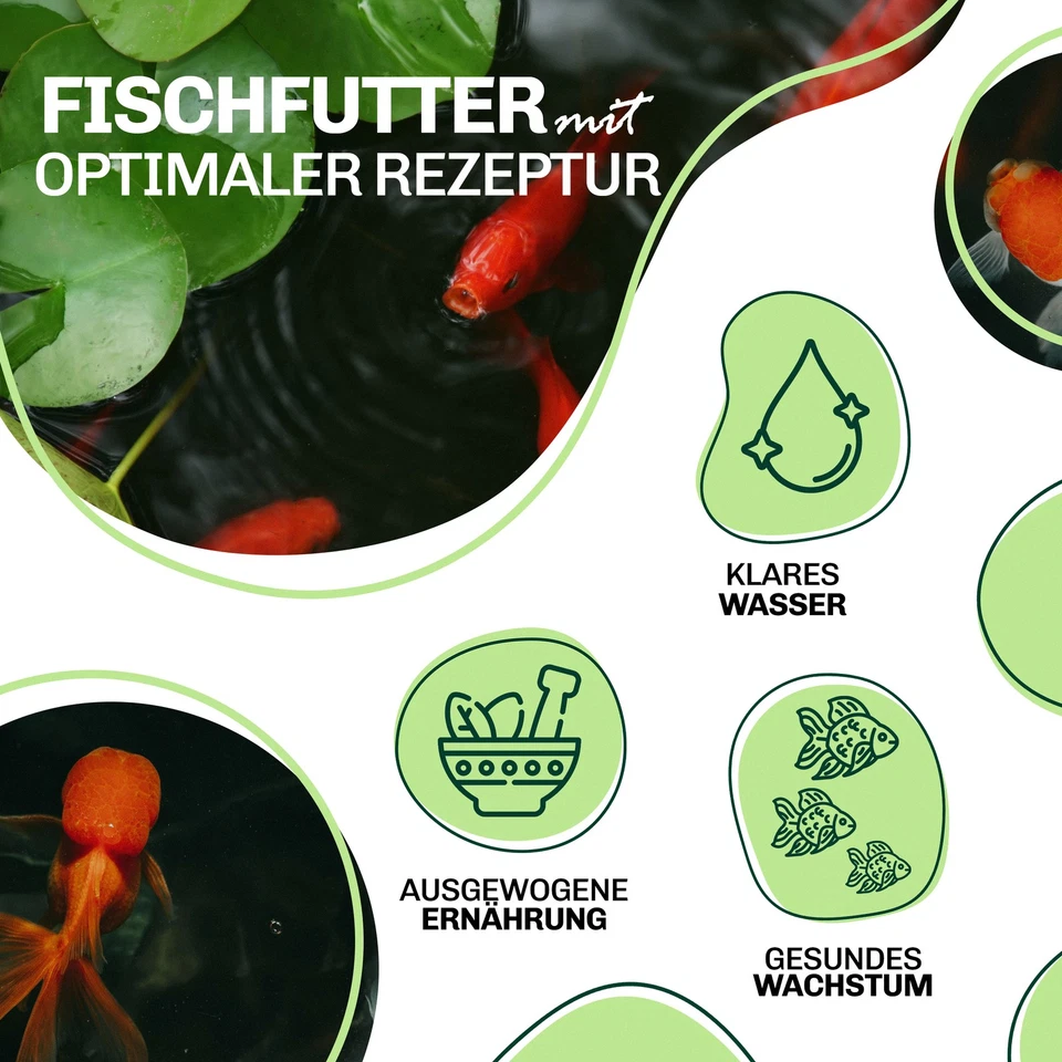 Teichsticks Fischfutter 20L Schwimmfutter für Koi Goldfische & Gartenteichfische - Bild 2 von 2