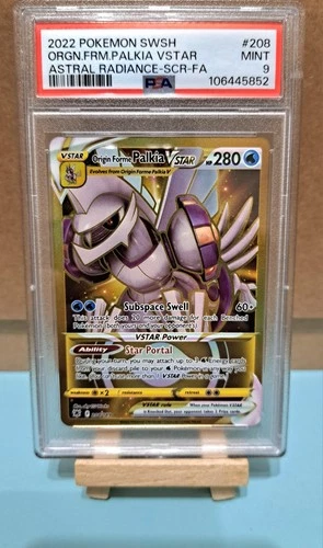 Pokémon TCG Origin Forme Palkia VSTAR Astral Radiance Card 208/189 - PSA 9