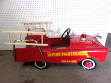 Original Vintage AMF 1970s Fire Fighter Unit No. 508 Pedal Car