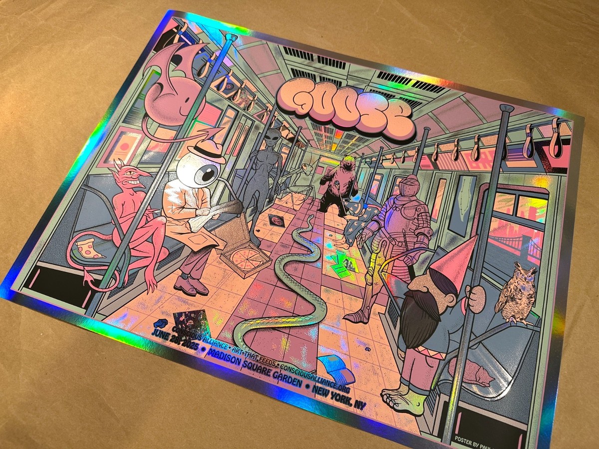 Goose FOIL Poster MSG 2025 Kreizenbeck Signed Madison Square Goose FOIL Poster MSG 2025 Kreizenbeck Signed Madison Square
