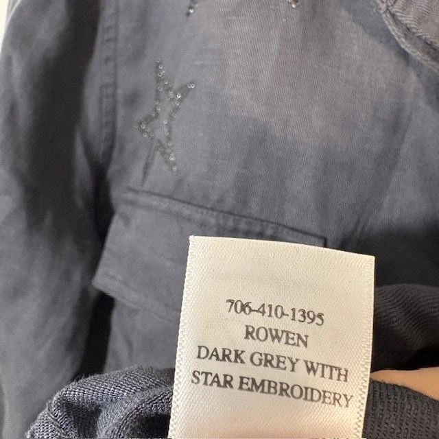 Chaqueta Rails Mujer Extra Pequeña Gris Oscuro Rowen Estrella Bordado Cordón Foto 4 de 4