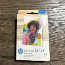 SPROCKET 2.3 x 3.4" Premium Sticky Back Photo Paper (50 Sheets)  