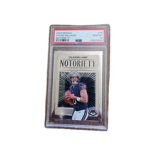2024 Panini Mosaic - Notoriety Caleb Williams #18 (RC) PSA 10 Gem Mint
