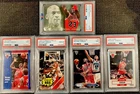 Michael Jordan 5 Card PSA Lot – Estrella Fleer Stadium Club Bulls PSA 10 9 9 7 6