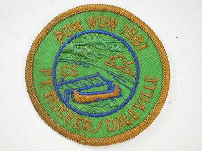 Girl Scouts Ft.Rucker/Daleville Pow Wow 1981 Cloth Patch