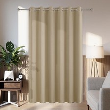 Blackout Patio Sliding Door Curtains 84 Inches Long, Grommet Privacy Room Div...