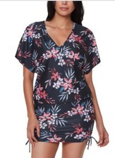 Womens Floral Print Caftan Cover-up