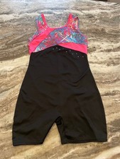 Freestyle by Danskin Sleeveless Leotard Multicolored Gymnastics Size 10/12