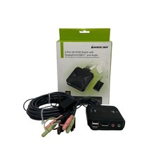 IOGEAR GCS82DPC 2-Port 4K Hybrid KVM Switch DisplayPort - USB-C - Audio