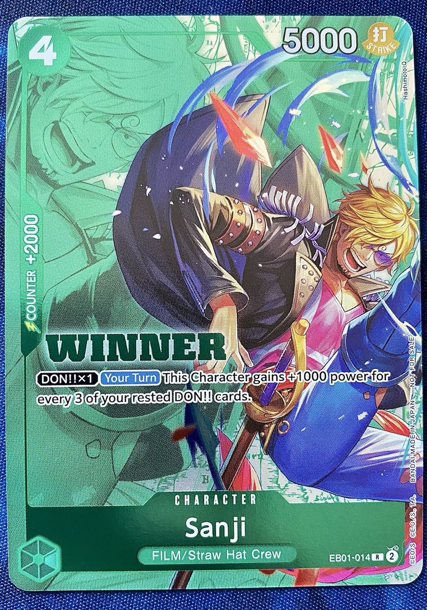 Sanji EB01-014 R One Piece WINNER Tournament Pack 2025 Vol. 1 Card