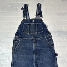 Denim Carpenter Overalls Blue Workwear Farm Mens M Guide Gear Bib